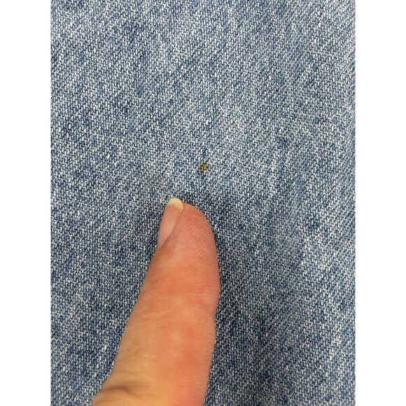 Vtg The Disney Store Mickey Mouse Denim Sleeveless Button-Up Shirt S * Flaw - Picture 10 of 11